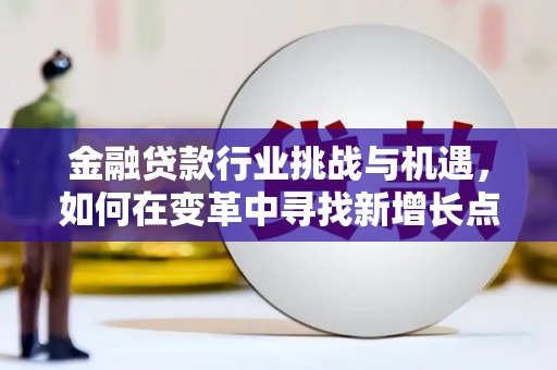 阳信金融贷款行业挑战与机遇，如何在变革中寻找新增长点